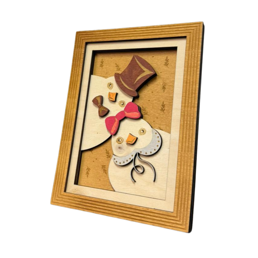 Tierische Osterbilder aus Holz – 3D Holzdeko mit Hase, Ente, Huhn & Schneemann in 7 Varianten