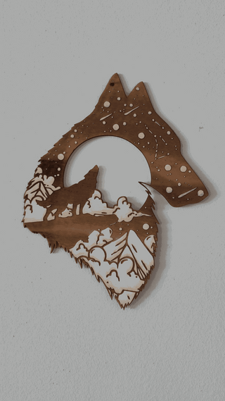 🐺✨ „Magie aus Holz – Dein Natur-Traum als Wandbild”