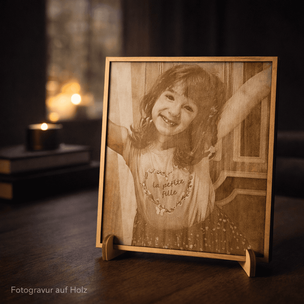 Fotogravur auf Holz – ein persönliches Geschenk, das für immer bleibt