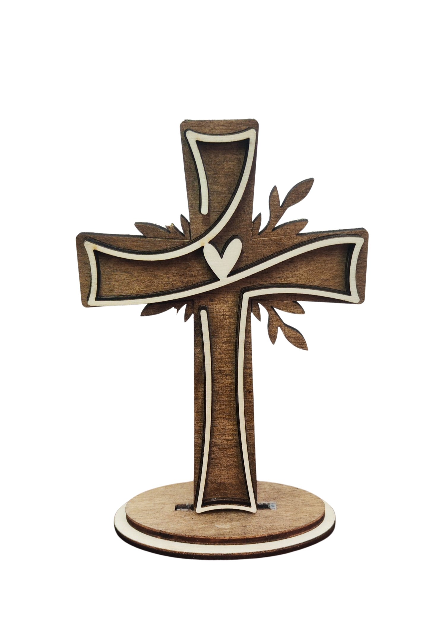 Dekokreuz aus Holz – christliche Kreuz-Deko zum Aufstellen in 9 Varianten