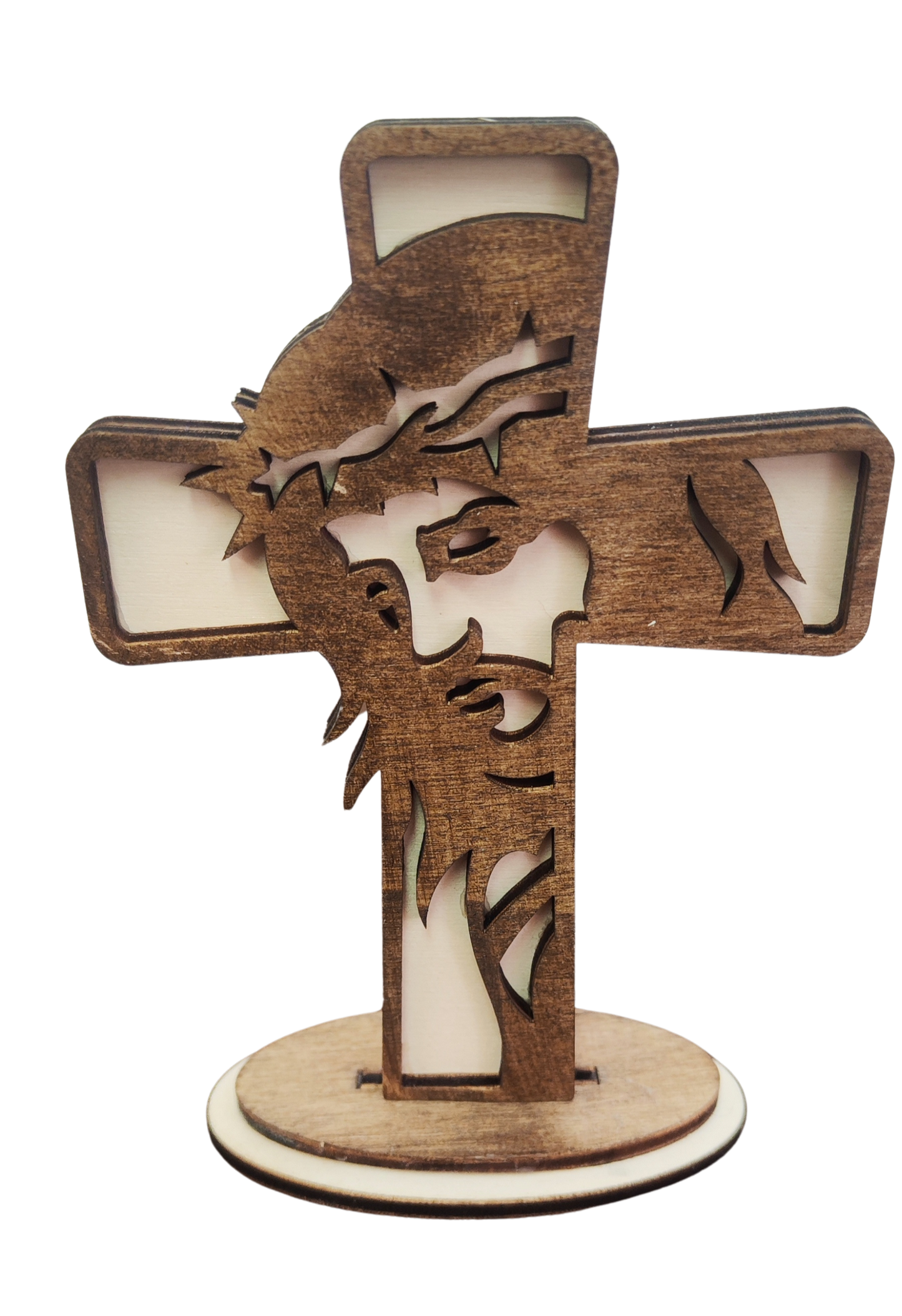 Dekokreuz aus Holz – christliche Kreuz-Deko zum Aufstellen in 9 Varianten