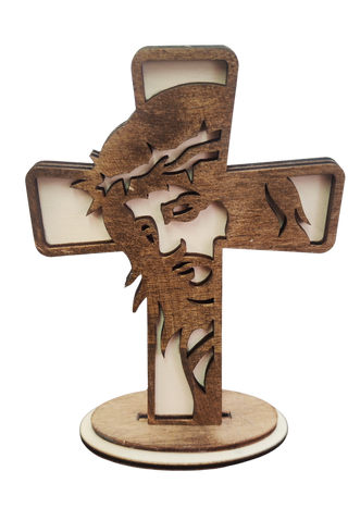 Dekokreuz aus Holz – christliche Kreuz-Deko zum Aufstellen in 9 Varianten