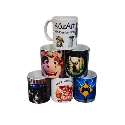 Personalisierte Keramiktasse mit Wunschdesign – Fototasse individuell bedruckbar