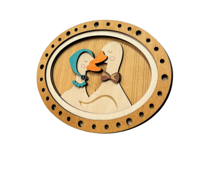 Tierische Osterbilder aus Holz – 3D Holzdeko mit Hase, Ente, Huhn & Schneemann in 7 Varianten