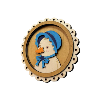 Tierische Osterbilder aus Holz – 3D Holzdeko mit Hase, Ente, Huhn & Schneemann in 7 Varianten