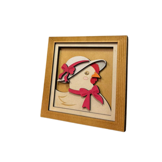 Tierische Osterbilder aus Holz – 3D Holzdeko mit Hase, Ente, Huhn & Schneemann in 7 Varianten